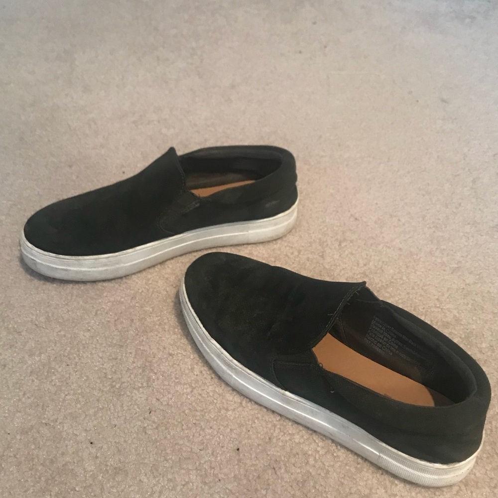 Camo platform slip on shoes